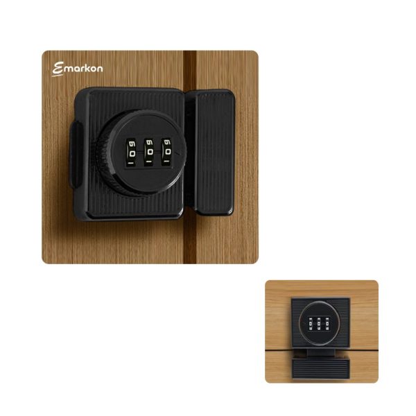 Cabinet Door Lock with Keyless Combination Password (Black Colour) | Cupboard Office Drawer Filing Cabinet