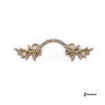 French Leaf Pull Handle (Antique Silver 64mm) | Cabinet Handle