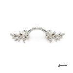 French Leaf Pull Handle (Polished Silver 64mm) | Cabinet Handle